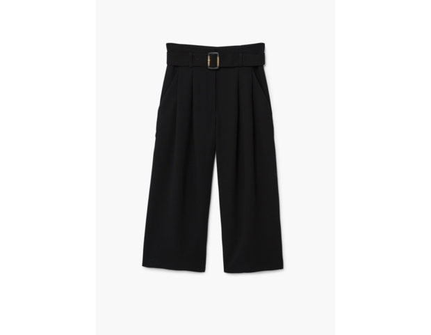 Cropped pants con cintura