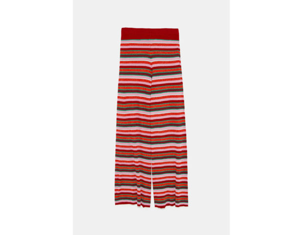 Pantaloni in lurex multicolor