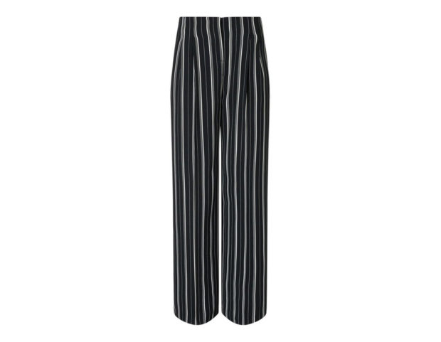 Pantaloni wide leg a righe