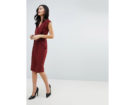 Vestito midi con drappeggio