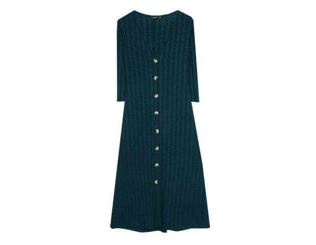 Vestito in maglia con bottoni