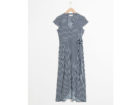 Wrap dress a righe