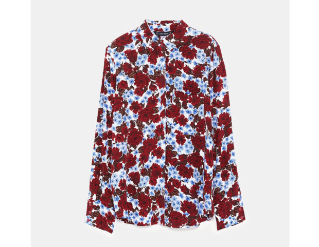 A fiori con spalline imbottite