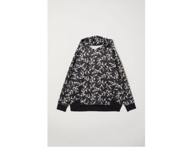 Top con cappuccio a stampa floreale Top con cappuccio a stampa floreale