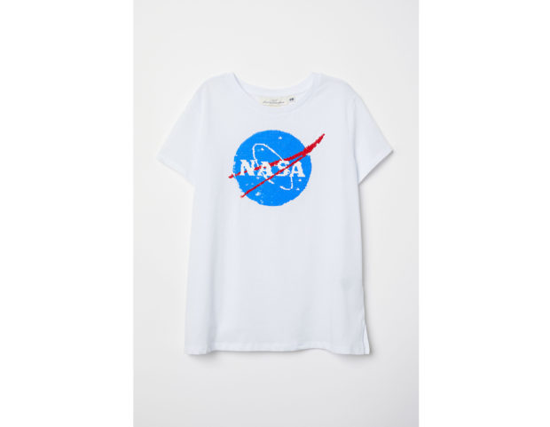 T-shirt paillettes reversibili