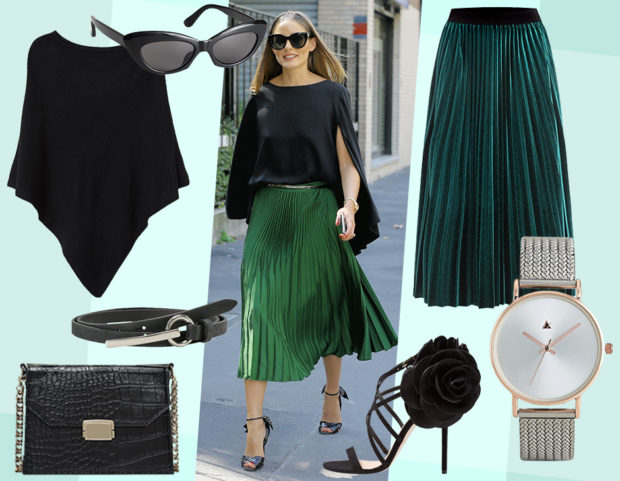 Gonna verde abbinamenti online