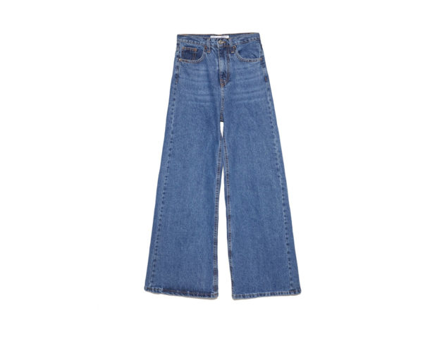 Super high waist gamba larga