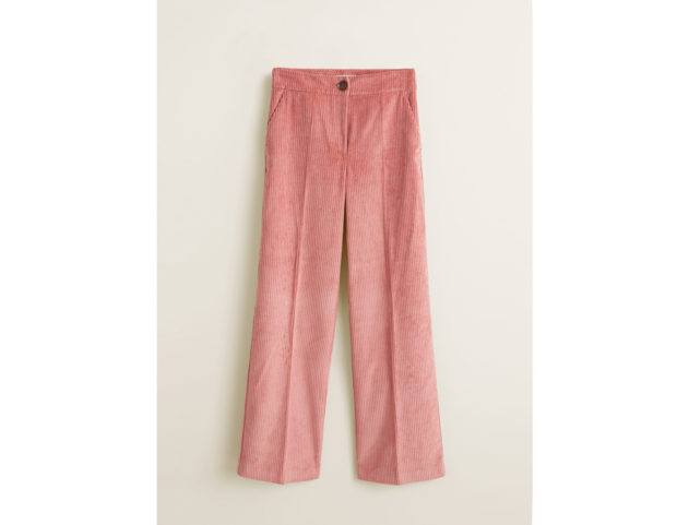 Pantaloni flare di velluto a coste