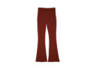 Pantaloni flare in maglia a tinta unita