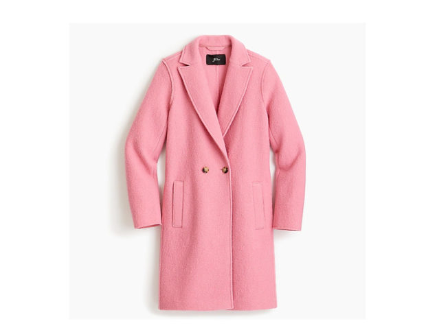 Cappotto a doppiopetto rosa confetto