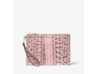 Pochette media in pelle di serpente
