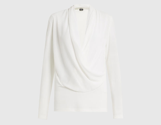 Blusa con drappeggio