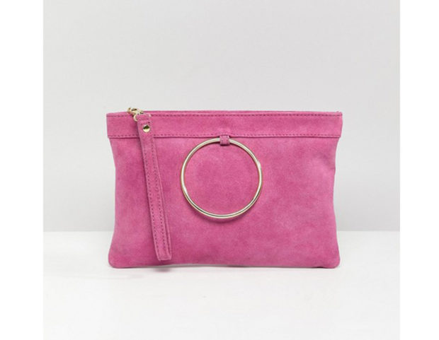 Borsa scamosciata
