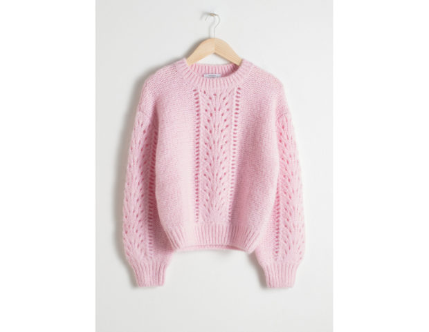 Pullover in lana lavorata