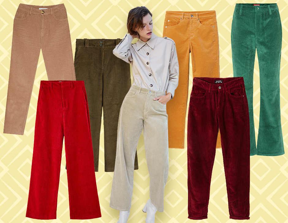 Mytheresa Donna Abbigliamento Pantaloni e jeans Pantaloni Pantaloni in velluto Pantaloni Clouter in velluto a coste 