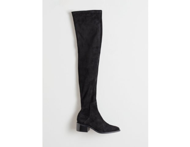 Stivali alti in suede