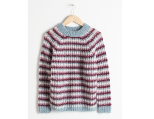 Pullover a righe pastello