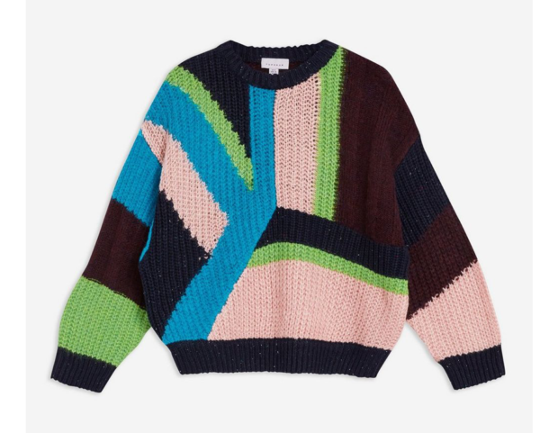 Pullover color-block