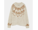 Pullover con ricami di paillettes