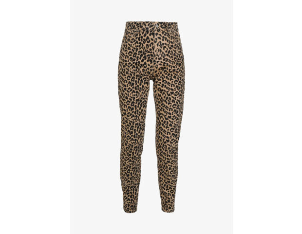 Jeans a sigaretta leopardati