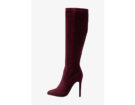 Stiletto al ginocchio color burgundy