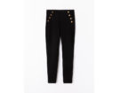 Pantaloni vita alta con bottoni
