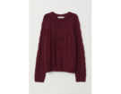 Pullover in maglia a trecce