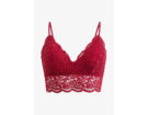 Bustino in pizzo rosso