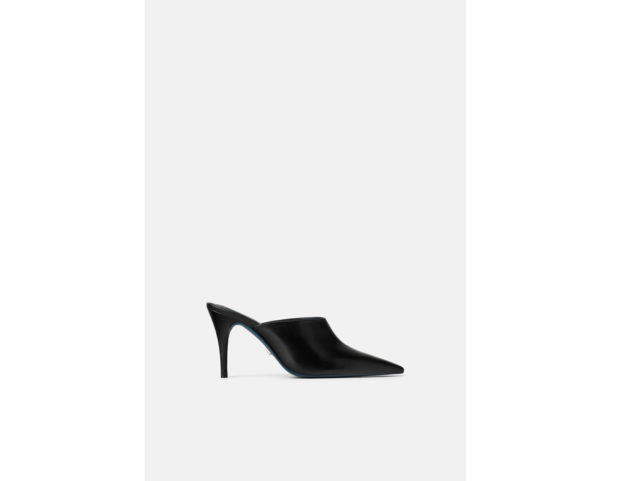 Mules in pelle