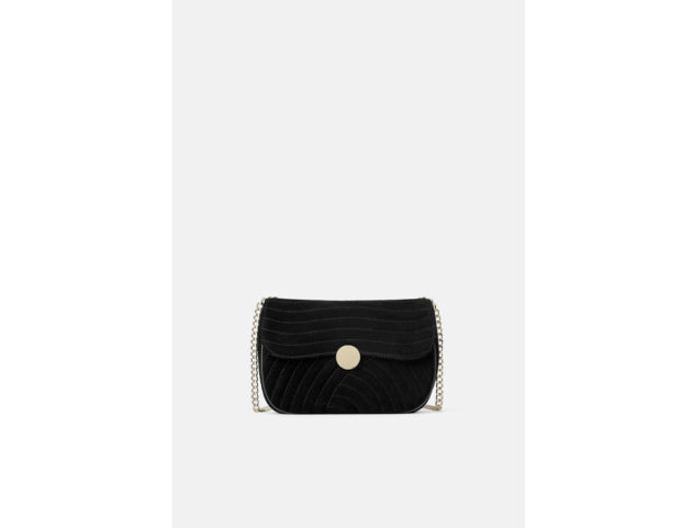 Borsa a tracolla in pelle imbottita