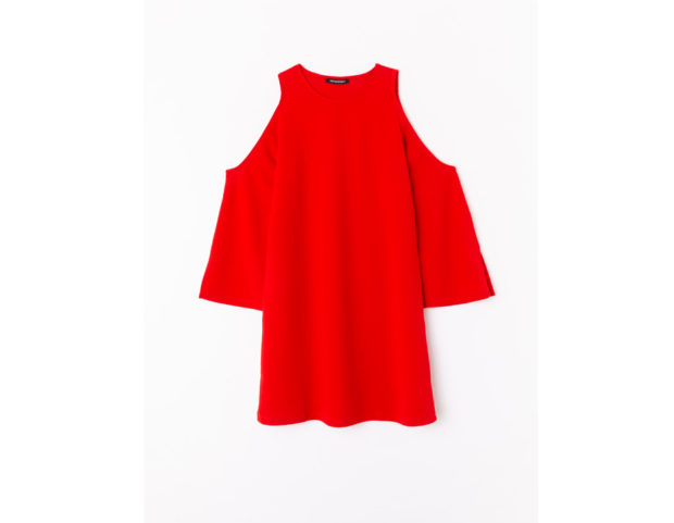 Abito spalle nude rosso