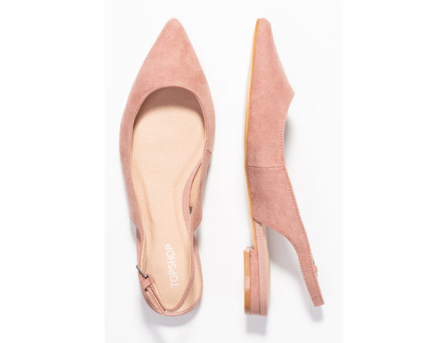 Slingback color nude