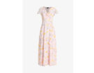 Vestito lungo con ruches