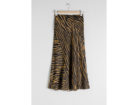 Zebra Print Midi Skirt