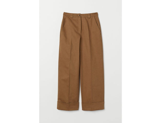 Pantaloni ampi in twill