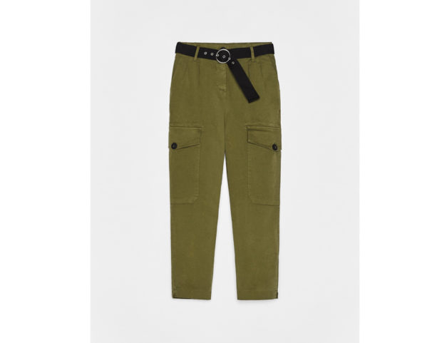 Pantaloni militari con cintura