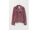 Giubbotto biker scamosciato