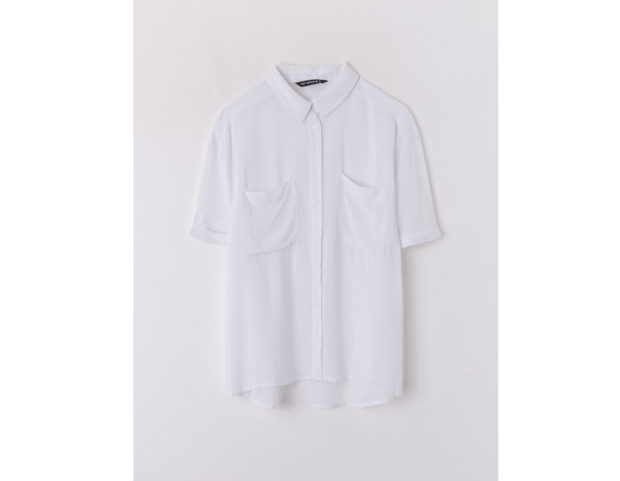 Camicia morbida bianco ottico
