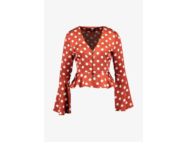 Camicetta con stampa a pois