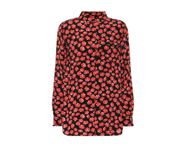 Camicia a stampa floreale