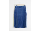 Velvet Midi Pencil Skirt