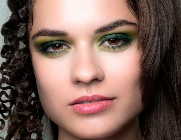 Smokey eyes verde bosco