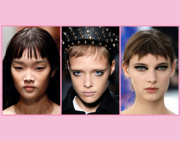 Come si porta la frangia nel 2019? La tendenza è baby fringe, scopri tutte le ispirazioni nella gallery! (Collage di Francesca Merlo)