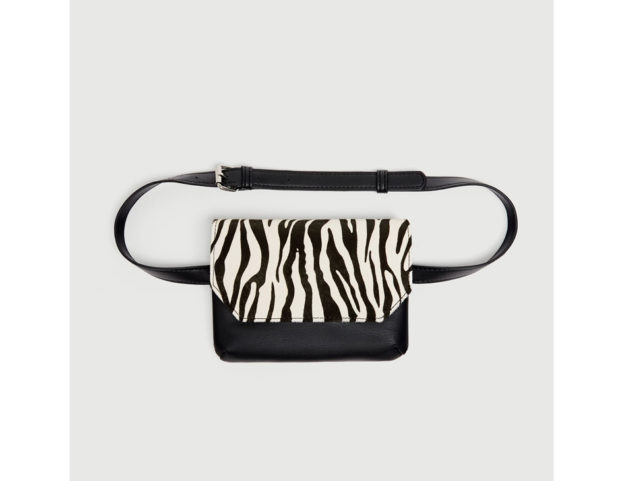 Marsupio in pelle stampa animalier