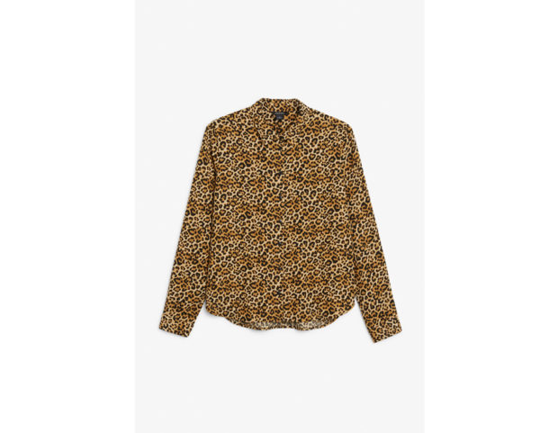 Camicia a stampa leopardo