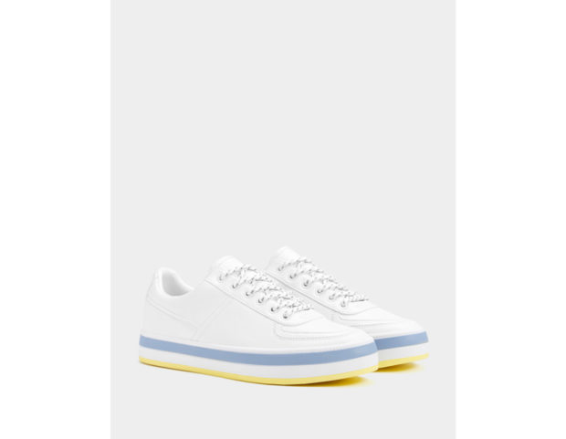 Sneakers con suola multicolore