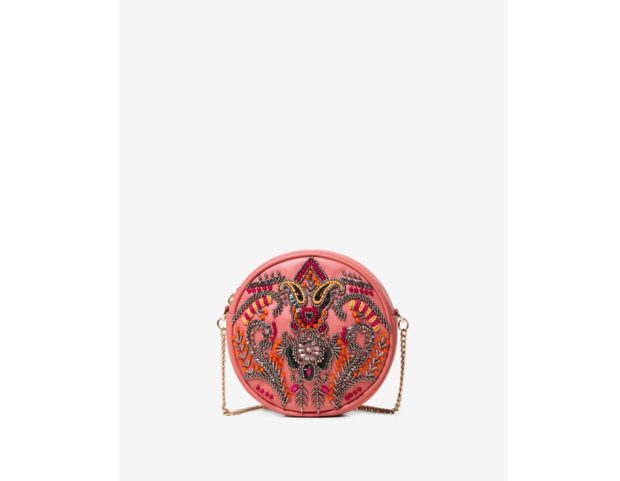 Borsa tonda ricamata modello Boho Party