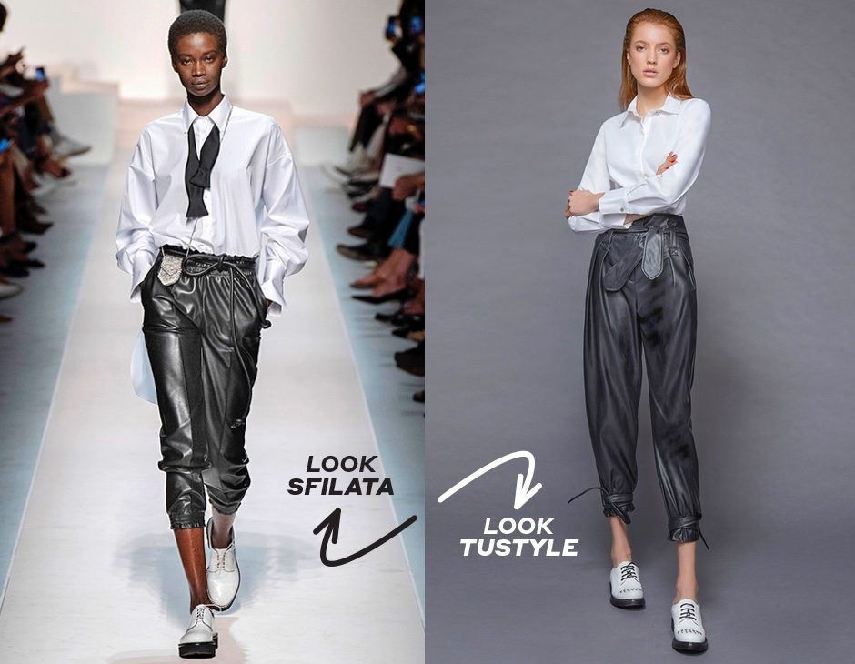 Jeans effetto pelle shop
