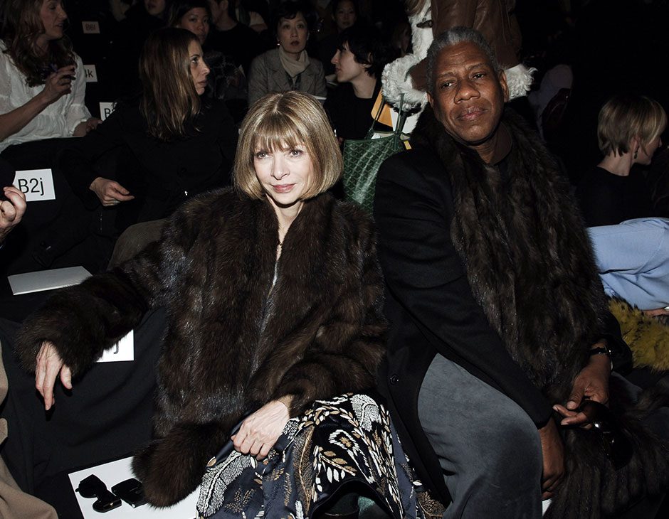 Anna Wintour e André Leon Talley.