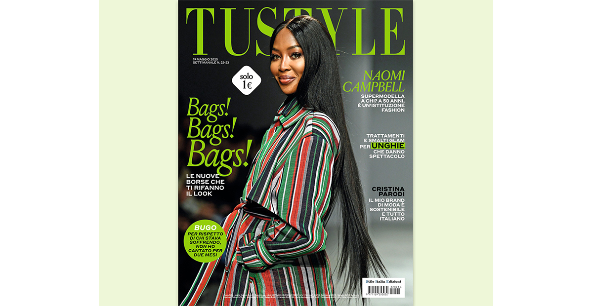 Naomi Campbell in copertina su Tustyle di questa settimana - Tu Style